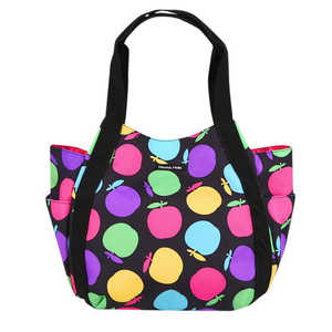 HALKARINS HannaHula ハンナフラ CMO-RTT ラウンドトートバッグ カラフルりんご HANNAROUNDTOTE HALKARINS HannaHula ハンナフラ CMO-RTT ラウンドトートバッグ カラフルりんご HANNAROUNDTOTE
