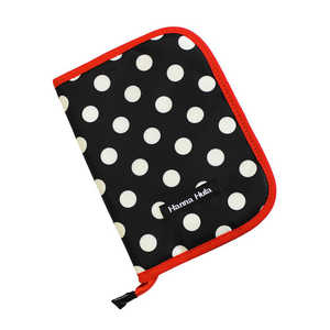 HALKARINS Hannna Hula ハンナフラ hannatechocase 母子手帳ケースM ポルカブラック HANNATECHOCASE HALKARINS Hannna Hula ハンナフラ hannatechocase 母子手帳ケースM ポルカブラック HANNATECHOCASE