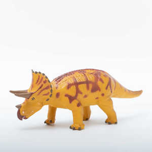 フェバリット 恐竜 トリケラトプス ビニｰルモデル ブラウン