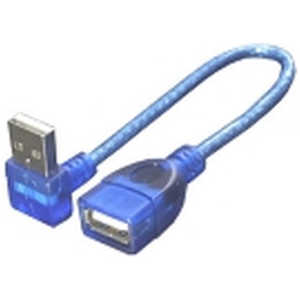TFTECJAPAN 0.2m[USB-A オス→メス USB-A]2.0ケーブル 下L型 USBA-CA20DL