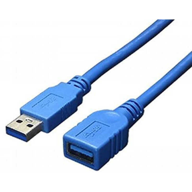 TFTECJAPAN TFTECJAPAN 延長ケーブル [USB-A オス→メス USB-A /1.0m /USB3.0] 変換名人 ブルー USB3-AAB10 USB3-AAB10