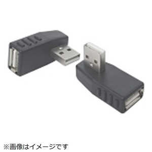 TFTECJAPAN [USB-A オス→メス USB-A]2.0変換プラグ 右L型 USBA-RL