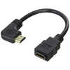 TFTECJAPAN HDMI L型ケーブル20cmメス) - (オス) 右L HDMI-CA20RL ブラック