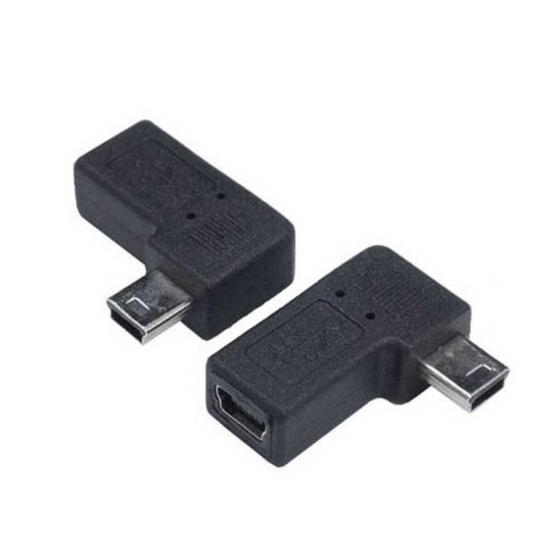 TFTECJAPAN TFTECJAPAN 右L型アダプタ [mini USB オス→メス mini USB] 変換名人 ブラック USBM5-RLF USBM5-RLF