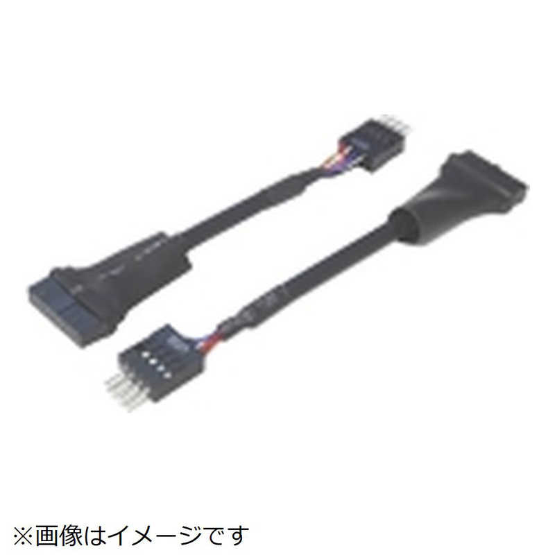 TFTECJAPAN TFTECJAPAN M/B USB変換　USB3.0（20ピン)to2.0（10ピン）　ブラック MB-USB3/2 MB-USB3/2