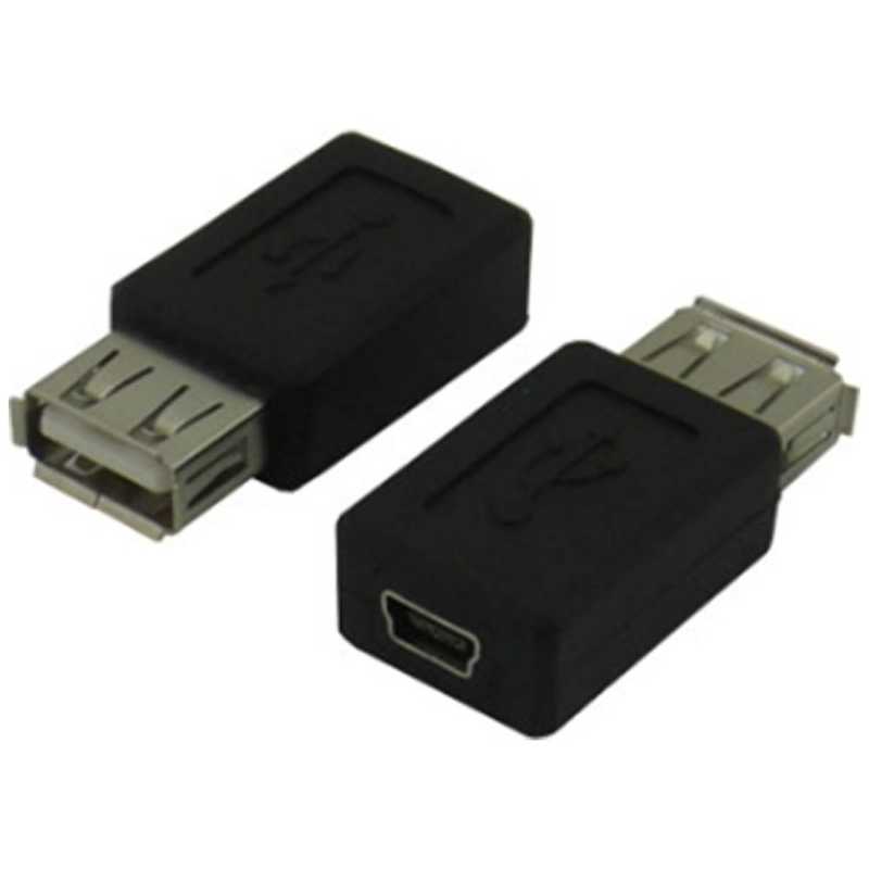 TFTECJAPAN TFTECJAPAN [USB-A(メス) → mini USB(メス)]変換アダプタ 変換名人 USBAB-M5BN USBAB-M5BN