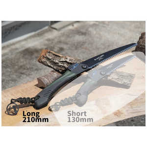 フジノハガネ キャンプのノコギリ「Black Jaws」 Long 210mm 4735 フジノハガネ キャンプのノコギリ「Black Jaws」 Long 210mm 4735