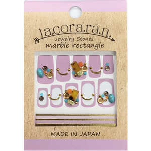 ビジョンネット lacoraran(ラコララン) 73 マーブルレクタングル〔ネイルシール〕 ビジョンネット lacoraran(ラコララン) 73 マーブルレクタングル〔ネイルシール〕