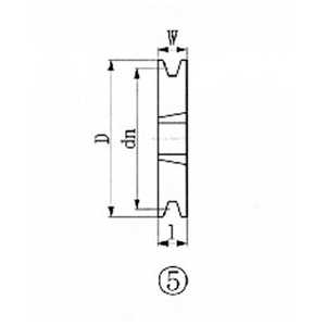 エバオン ブッシングプーリー SPB 160mm 溝数1 SPB1601