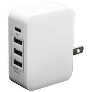 インプリンク PD対応Type-C/3USBポートAC充電器32W W IACC1U3PD32W インプリンク PD対応Type-C/3USBポートAC充電器32W W IACC1U3PD32W