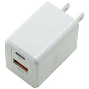 インプリンク PD&QC対応Type-C/1USBポートAC充電器20W IACC1UPD20SW インプリンク PD&QC対応Type-C/1USBポートAC充電器20W IACC1UPD20SW