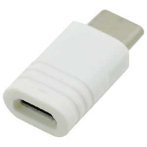 インプリンク Type-C/microUSB対応 変換コネクタ 3A WH ICCMC302WH