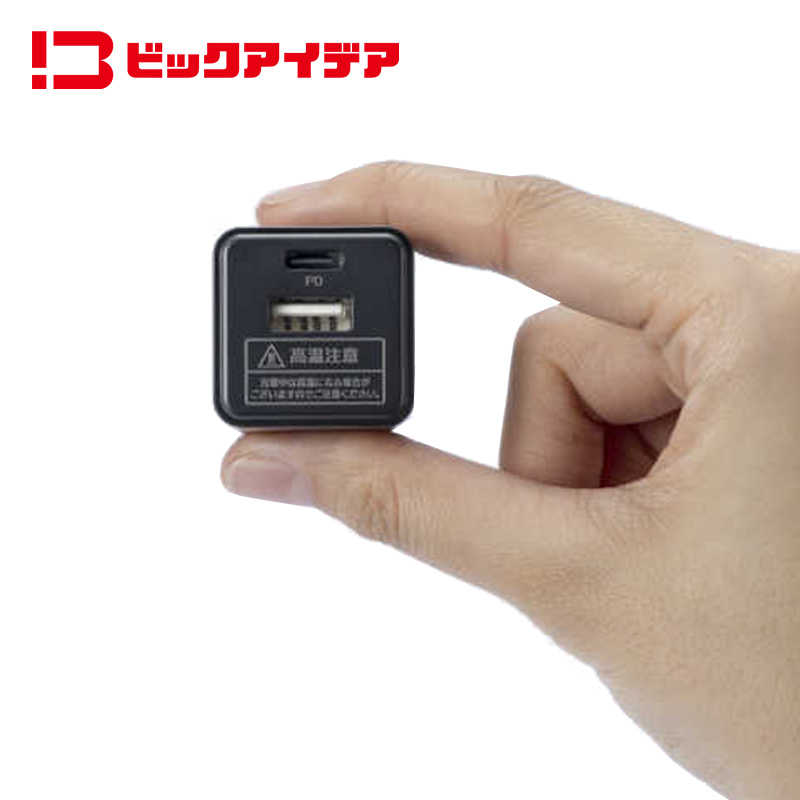 ビックアイデア ビックアイデア PDアダプター 30W ［2ポート(タイプA タイプC) / USB Power Delivery対応 / GaN(窒化ガリウム) 採用］ ブラック BIT-ACPD302AK BIT-ACPD302AK