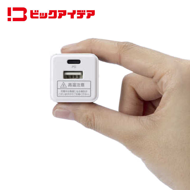 ビックアイデア ビックアイデア PDアダプター 30W ［2ポート(タイプA タイプC) / USB Power Delivery対応 / GaN(窒化ガリウム) 採用］ ホワイト BIT-ACPD302AW BIT-ACPD302AW