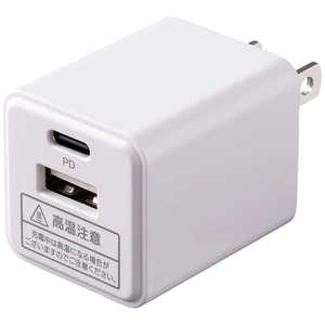 ビックアイデア PDアダプター 30W ［2ポート(タイプA タイプC) / USB Power Delivery対応 / GaN(窒化ガリウム) 採用］ ホワイト BIT-ACPD302AW