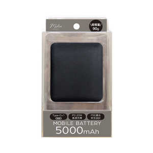 ץ Ķ̥ХХåƥ꡼5000mAh PD20W BK USB Power Deliveryб /1ݡȡ IML1C5001BK