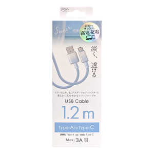 インプリンク SheerカラーType-A/Type-Cケーブル 1.2m BL IMUACHCL120BL インプリンク SheerカラーType-A/Type-Cケーブル 1.2m BL IMUACHCL120BL