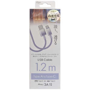 インプリンク SheerカラーType-A/Type-Cケーブル 1.2m PU IMUACHCL120PU インプリンク SheerカラーType-A/Type-Cケーブル 1.2m PU IMUACHCL120PU