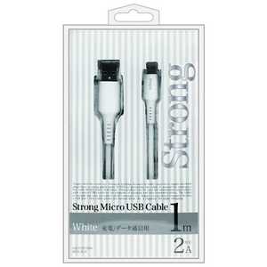 オズマ スマートフォン用 USB2.0ケーブル 充電･転送 2A (1m･ホワイト) IUD-STSP100W