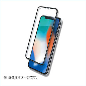 マイキー iPhoneX用液晶保護ガラスシートフルカバータイプ ウルトラハードコート B05-33302BK