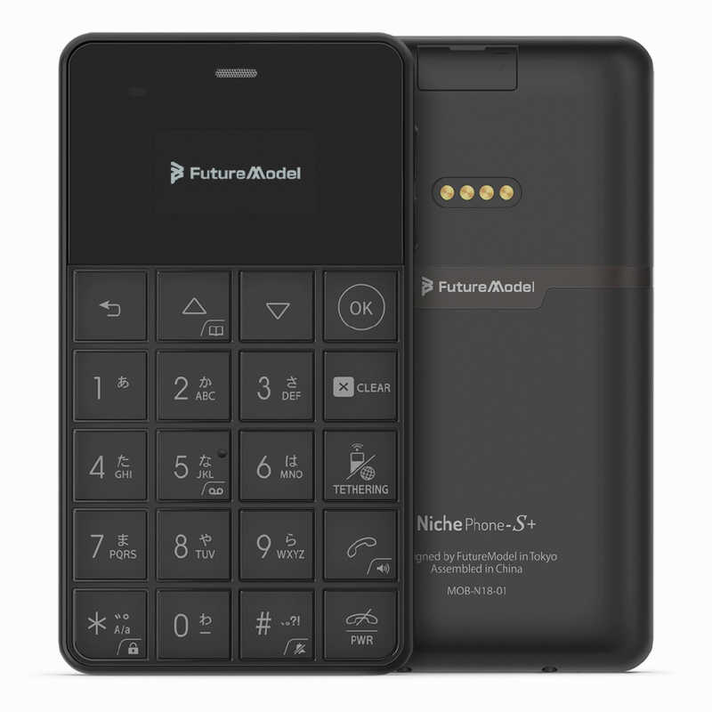 フューチャーモデル フューチャーモデル SIMフリー携帯電話　Niche Phone-S+［ストレージ：4GB］ ブラック MOB-N18-01-BLACK MOB-N18-01-BLACK