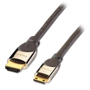 LINDY miniHDMI�P�[�u�� 3m ver2.0 �wCROMO LINE�x �m3m / HDMI��miniHDMI / �C�[�T�l�b�g�Ή��n �V���o�[ 41438