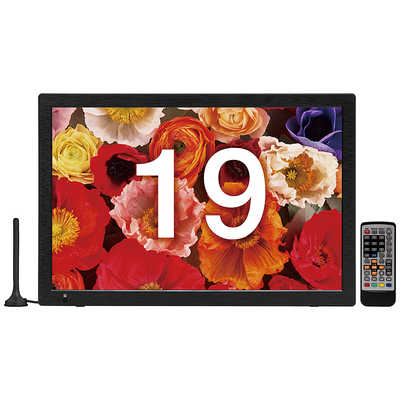 TEES 19V型ポータブルテレビ ブラック PT-190FTS の通販 - カテゴリ