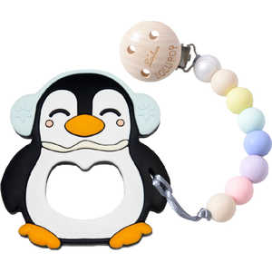 CLOVISBABY 歯がため+ホルダーセット ルルロリポップ Bペンギン/CC CLOVISBABY 歯がため+ホルダーセット ルルロリポップ Bペンギン/CC