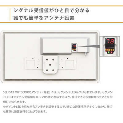 INBYTE フラット型ポータブルBS・110°CSアンテナセット J05TK の通販 