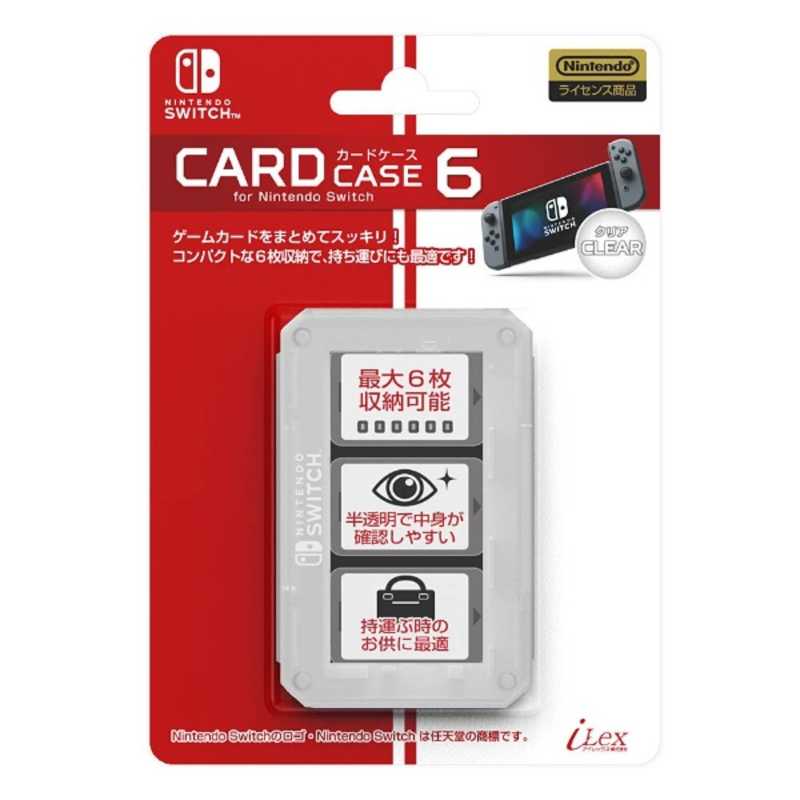 アイレックス アイレックス （公式ライセンス商品）カードケース6 for ニンテンドーSwitch クリア ILXSW196(任天堂公式ライセンス商品) ILXSW196(任天堂公式ライセンス商品)