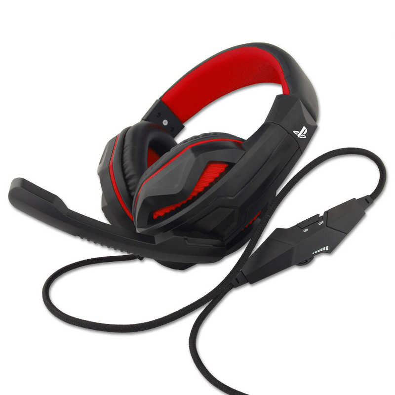 アイレックス アイレックス PS4用ゲーミングヘッドセット Red BKS4P269  