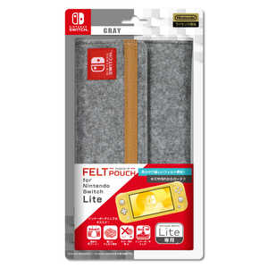 アイレックス フェルトポーチ for Nintendo Switch Lite GRAY ILXSL302 フェルトポーチSWITCHLITEGR