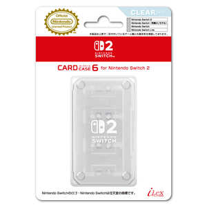 アイレックス カードケース6 for Nintendo Switch2 クリア ILX2S392 アイレックス カードケース6 for Nintendo Switch2 クリア ILX2S392