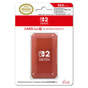 アイレックス カードケース6 for Nintendo Switch2 レッド ILX2S394 アイレックス カードケース6 for Nintendo Switch2 レッド ILX2S394