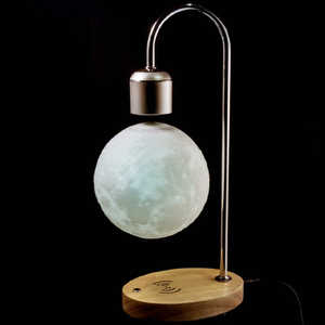 グローチャー 宙に浮く！模様も明かりもリアルな月のワイヤレス充電付きナイトライトMoon G (1/2500万サイズ) Moon-G