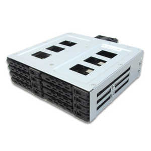 ディラック SATAリムーバブルケース ［5.25インチベイ→HDD/SSD 2.5インチx8］ DIR-SG880/A