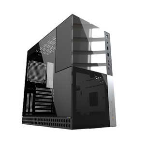 GEOMETRICFUTURE PCケース［ATX /Micro ATX /Extended ATX /Mini-ITX］Model 4 Caliburn ブラック / ミラー GF-M4-CLB