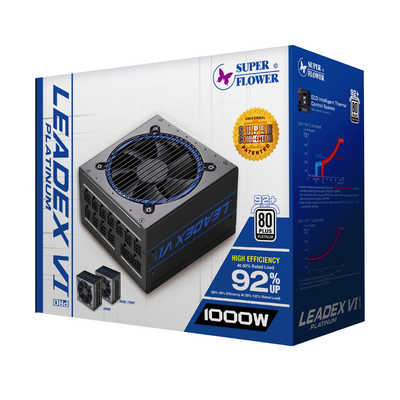 SUPERFLOWER PC電源 LEADEX VI PLATINUM PRO 1000W ブラック 80 PLUS PLATI... LEADEX VII XG 1000W ATX3.0 ⁄ ATX3.1 (WH) SUPER FLOWER