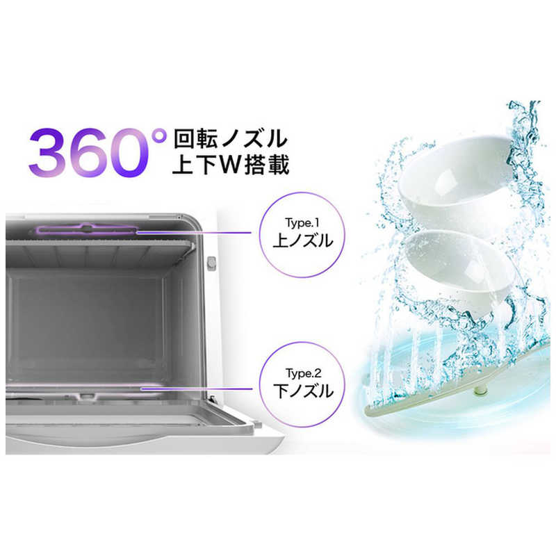 ソウイジャパン ソウイジャパン UV除菌機能付き自動食器洗い乾燥機 SOUYI ホワイト[~3人用] SY118UV SY118UV