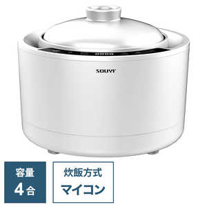 ソウイジャパン 炊飯器 4合 土鍋気分 マイコン ホワイト SY-150-WH