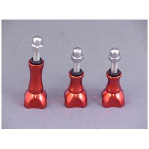 GOBROS. ステンテス・ボルトナット3本SET(レッド) GB0302 GOBROS. ステンテス・ボルトナット3本SET(レッド) GB0302