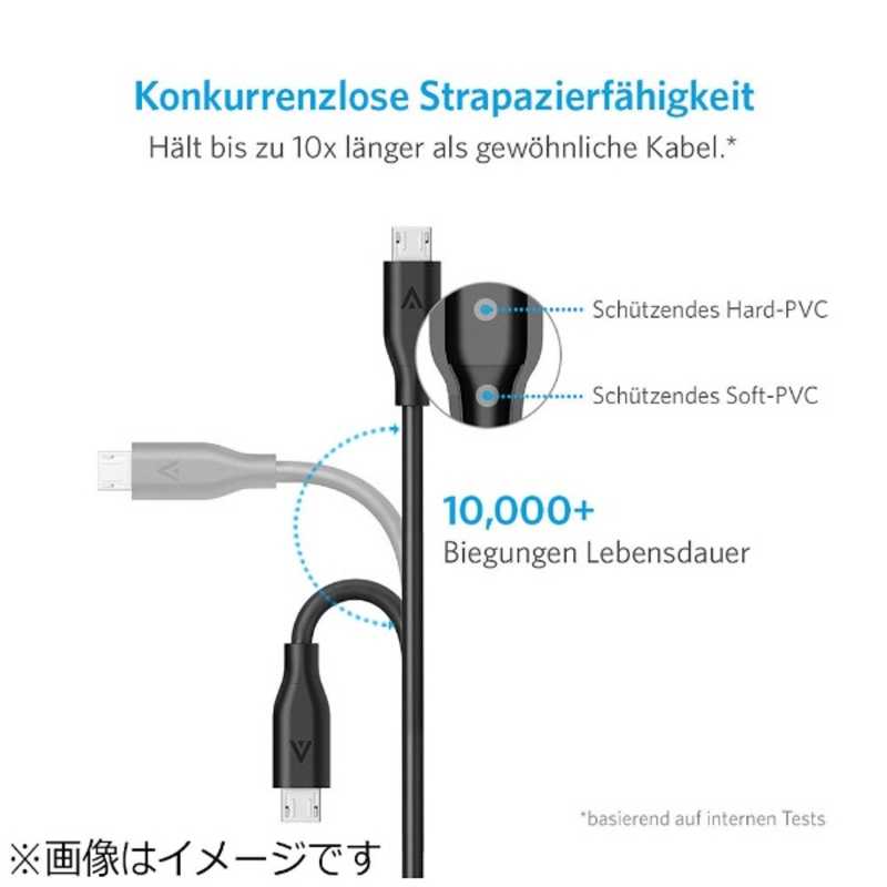 アンカー Anker Japan アンカー Anker Japan ［micro USB］ケーブル 充電・転送 （1.8m・グレー） [1.8m] A8133011 A8133011