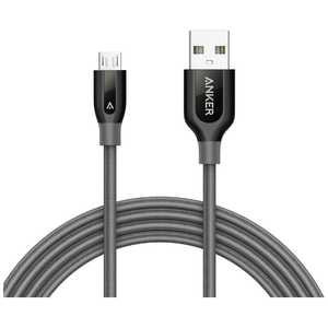 アンカー ［micro USB］PowerLine+ ケーブル （180cm）グレー [1.8m] A81430A1