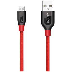 アンカー ［micro USB］PowerLine+ ケーブル （90cm）レッド [0.9m] A8142091