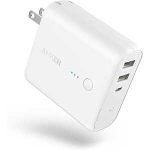 アンカー Anker Japan モバイルバッテリーAnker PowerCore Fusion 5000 White ［2ポート /充電タイプ］ A1621021