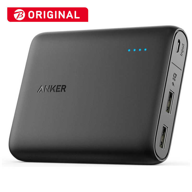 アンカー Anker Japan アンカー Anker Japan モバイルバッテリー PowerCore ブラック [2ポート /microUSB /充電タイプ] A1214N11 A1214N11