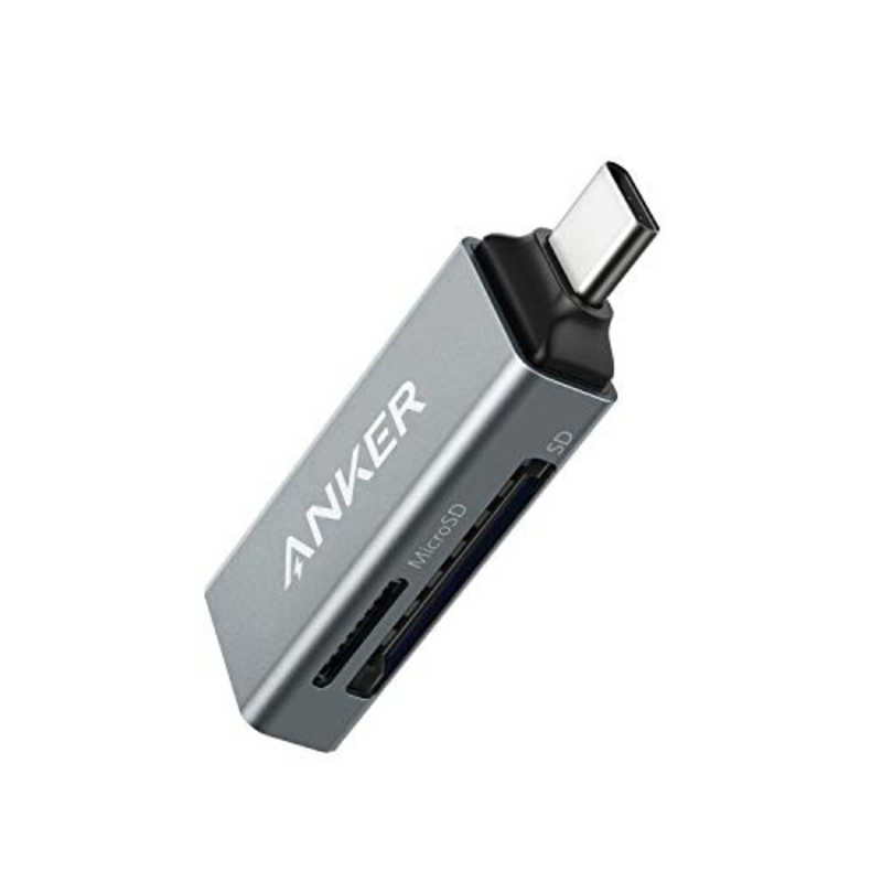 アンカー Anker Japan アンカー Anker Japan カードリーダー microSD/SDカード専用 グレー (スマホ タブレット対応) A83700A2 A83700A2