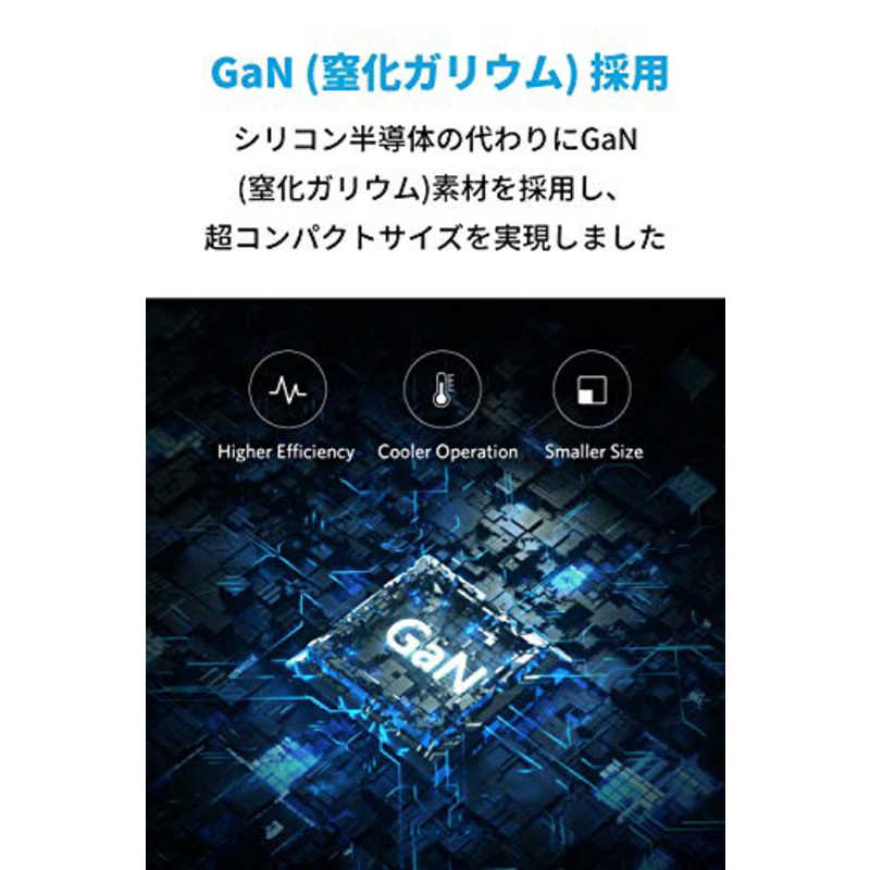 アンカー Anker Japan アンカー Anker Japan Anker PowerPort Atom III 60W ホワイト [1ポート/USB PD対応/GaN(窒化ガリウム) 採用] A2613121 A2613121