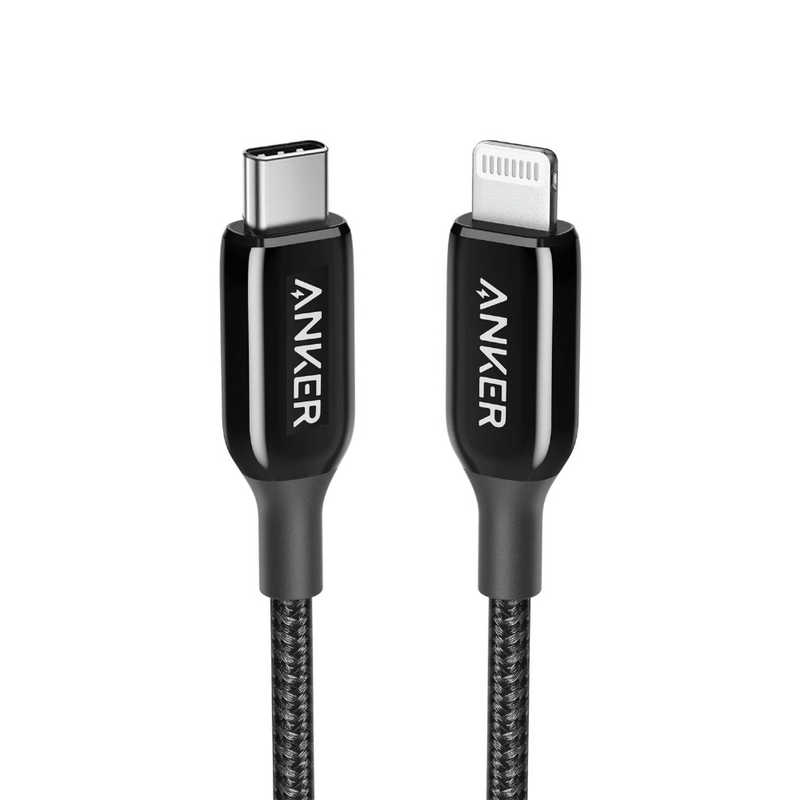 アンカー Anker Japan アンカー Anker Japan Anker PowerLine+ III USB-C ＆ ライトニングケーブル（0.9m） black A8842011 A8842011