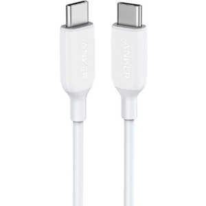 アンカー Anker Japan Anker PowerLine III USB-C ＆ USB-C ケーブル (USB2.0対応) 0.9m White ［USB Power Delivery対応］ A8852021